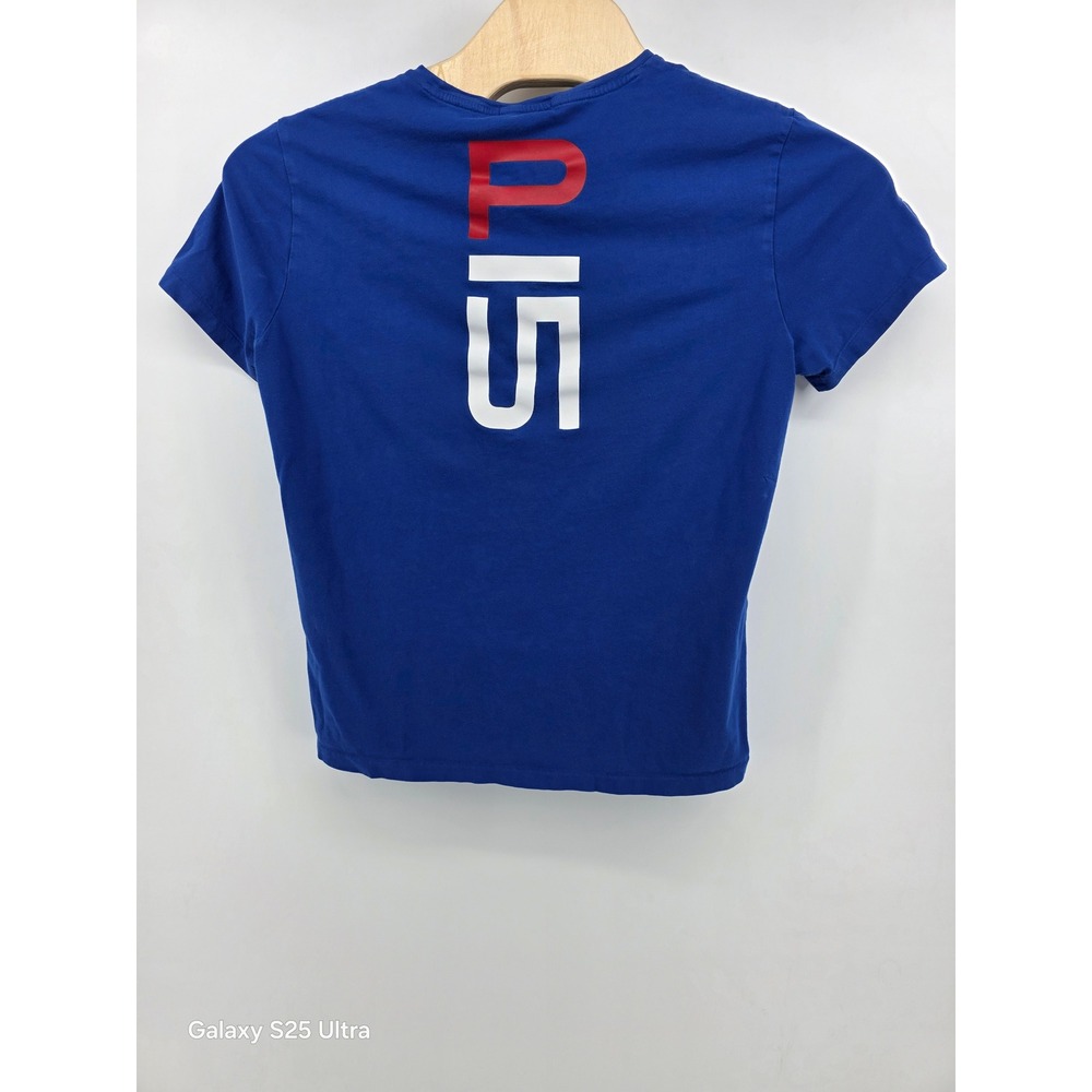 Polo Ralph Lauren Sailing Team T-Shirt Mens Large Blue Open 65 Offshore P15 L - Picture 2 of 9